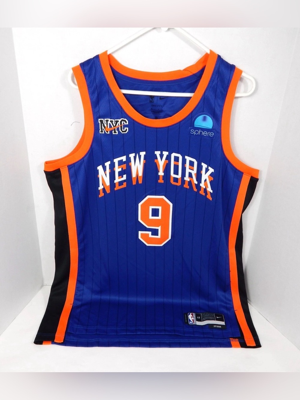 Nike New York Knicks #9 Barrett City Edition Swingman Basketball Jersey 48 L